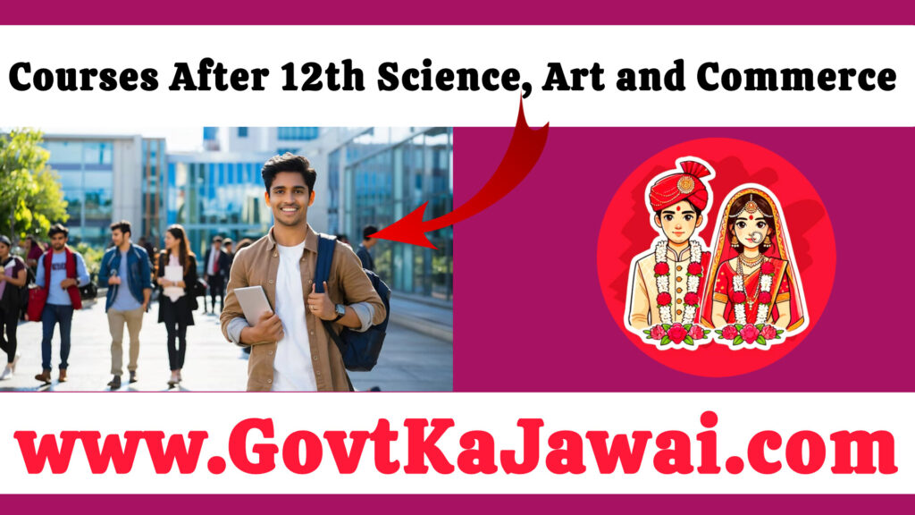 Courses After 12th Science, Art and Commerce