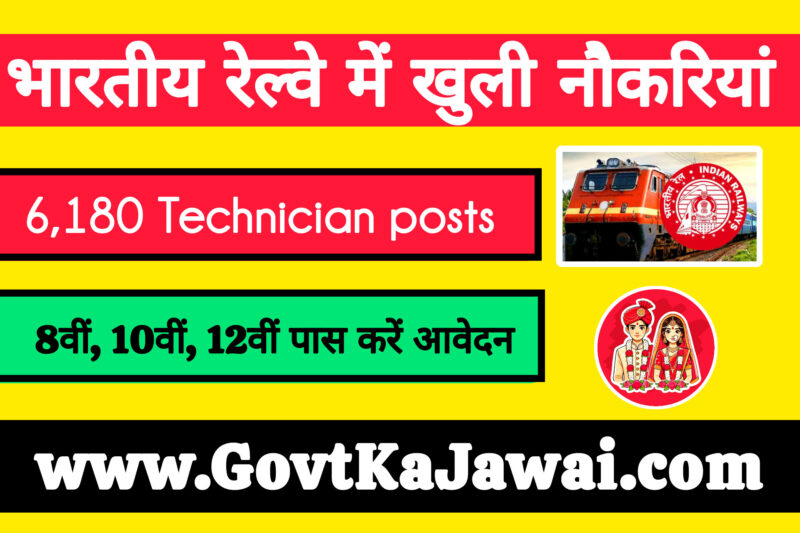 Indian Railways Jobs RRB Technician 2025 Application Form: Apply Now