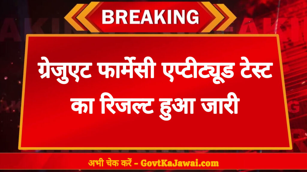 GPAT 2025 Results Out Now: Download Merit List at natboard.edu.in