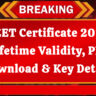 REET Certificate 2025: Lifetime Validity, PDF Download & Key Details